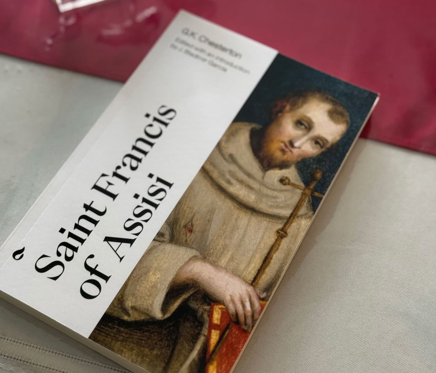 Writing desk and books